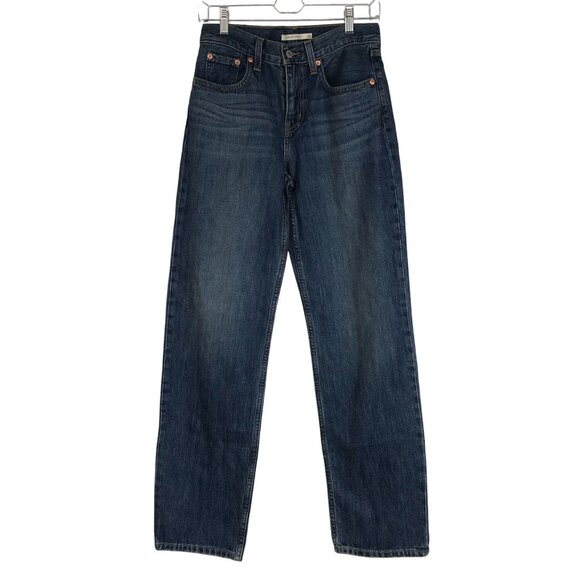 LEVI'S - WOMEN'S 25 - BLUE LOW PRO STRAIGHT DENIM JEANS - Picture 1 of 10